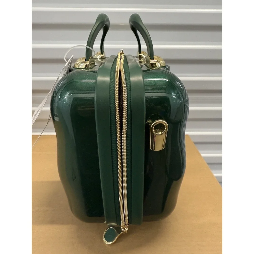 Marcy‎ McKenna 2-in-1 Essential Milan Hardside Beauty Case GREEN New with Tags